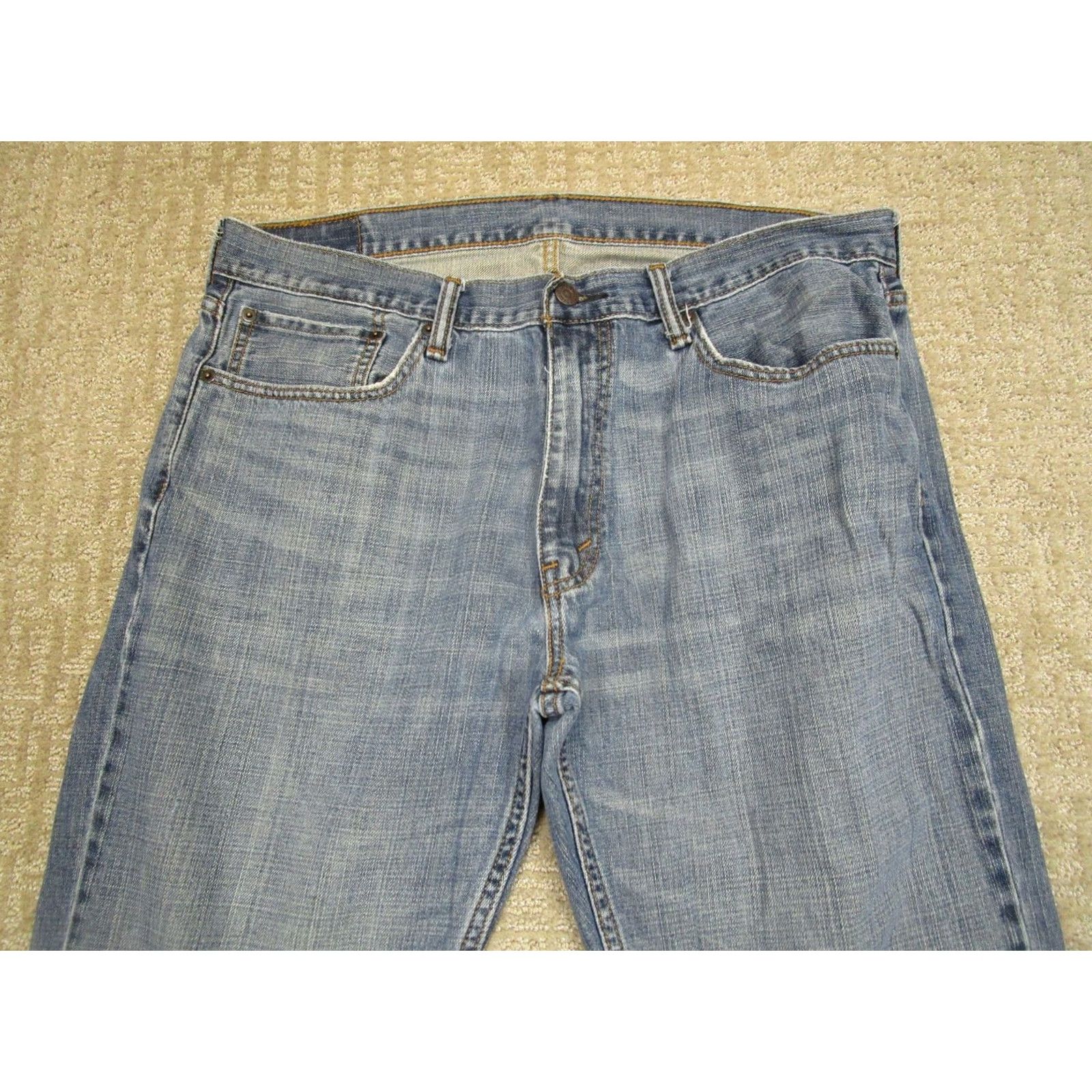 Levi's Levi's 559 Jeans Men 36x34 Relaxed Straight Leg Distressed Light Wash Denim Jeans Regular Blue Size US 36 / EU 52 - 2 Thumbnail