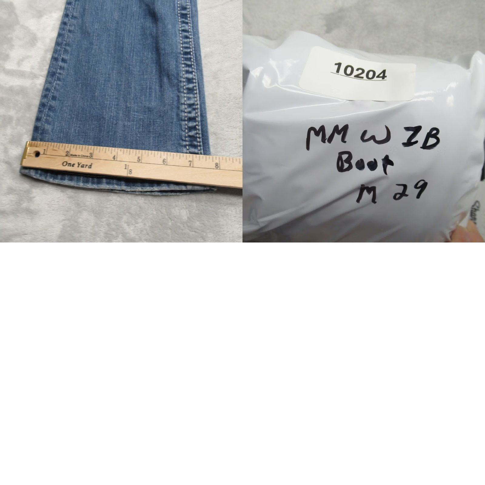 Miss Me Miss Me Jeans Womens Bootcut Blue Embellished Embroidered Pockets Zip 27 28X33 Size 28" / US 6 / IT 42 - 9 Thumbnail