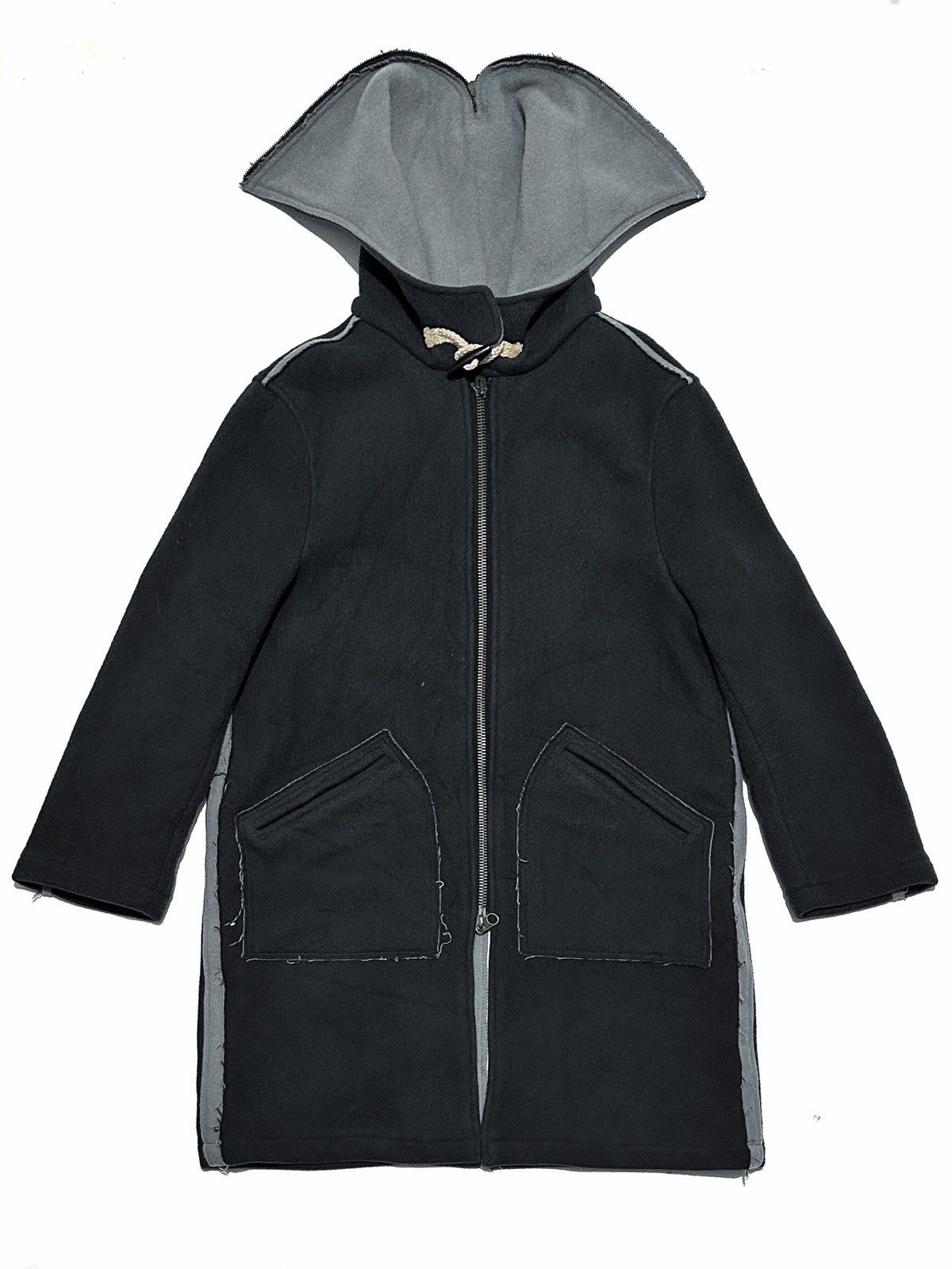 image of Hysteric Glamour x John Bull Long Zipper Hoodie Thick in Navy, Men's (Size Medium)