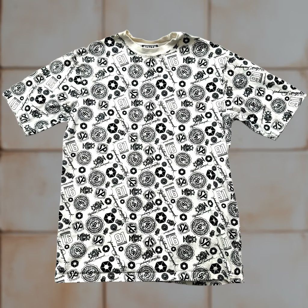 Southpole VINTAGE South Pole Graphic Print Shirt L White Men Adult Large Y2K All Over Print AOP Size US L / EU 52-54 / 3 - 1 Thumbnail