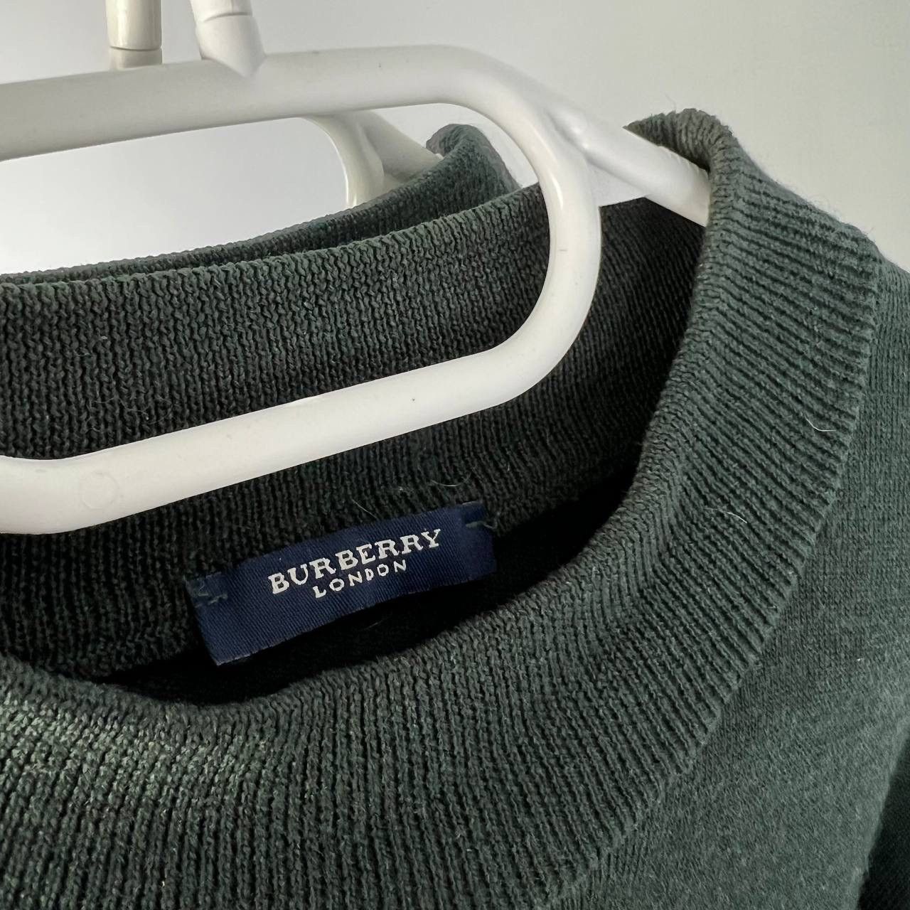 Burberry Luxury Burberry London Tab Logo Distressed Sweater Vintage Size US XL / EU 56 / 4 - 4 Thumbnail