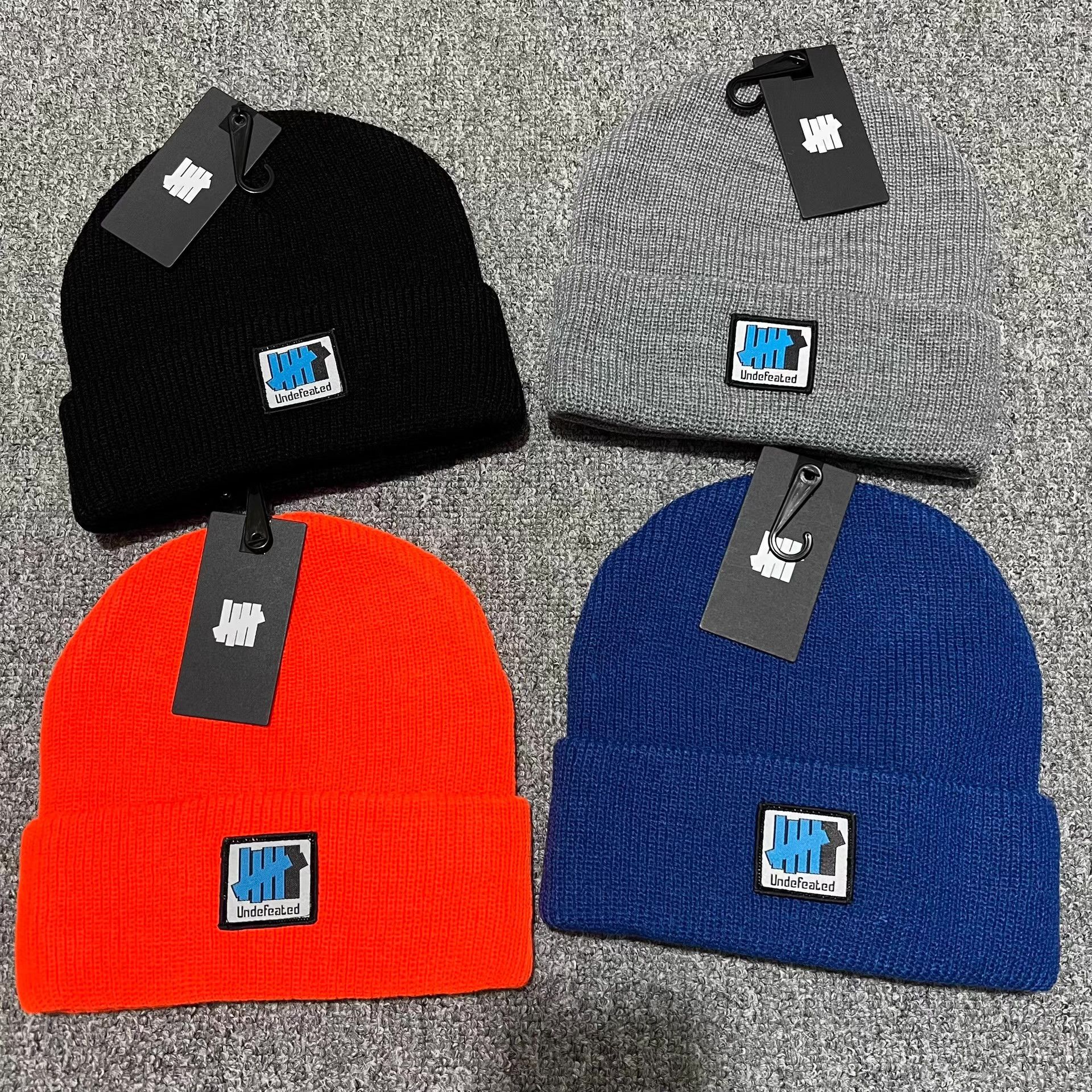 Undefeated Undefeated Patch Embroidered Knit Beanie Q7 Size ONE SIZE - 1 Thumbnail