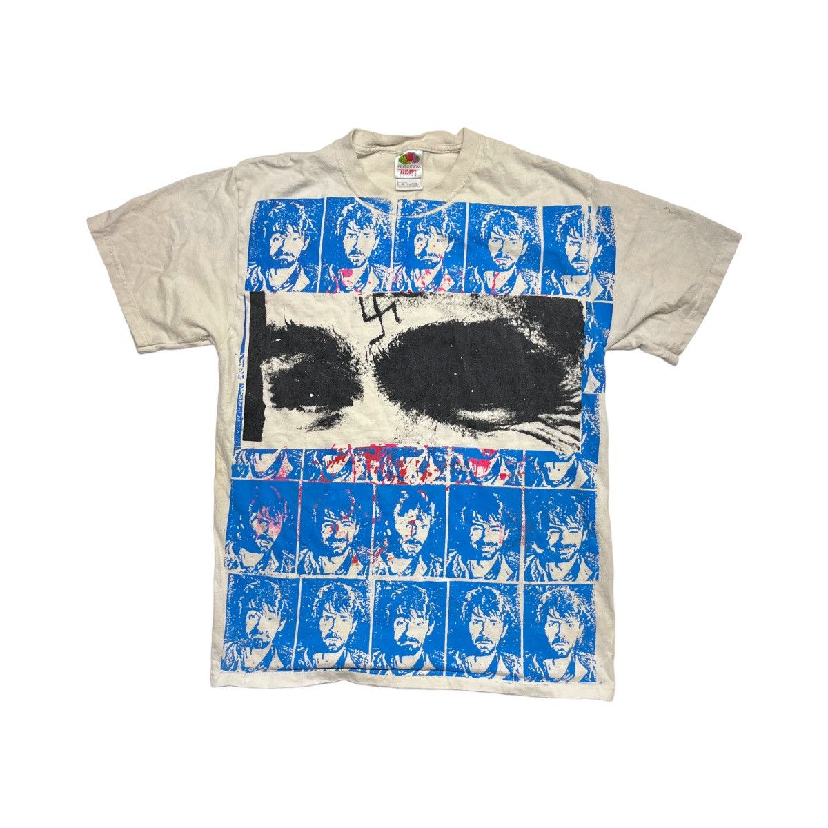 image of Art x Fruit Of The Loom 90's Don Rock Charles Manson Tee in White, Men's (Size Medium)