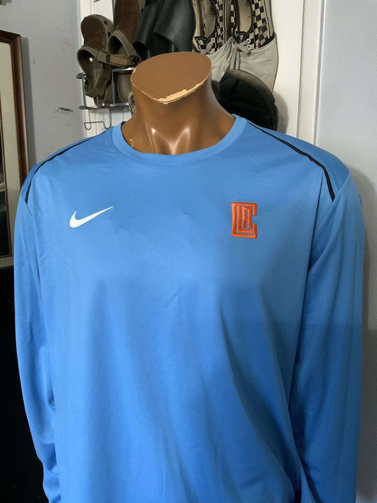 NBA × Nike Nike Los Angeles Clippers Engineered Showtime Warm Up Shirt Size US XXL / EU 58 / 5 - 11 Thumbnail