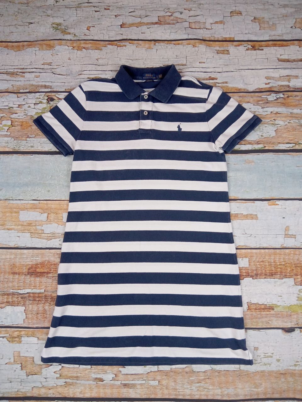 Polo Ralph Lauren Polo Ralph Lauren The Mesh Mini Shirt Dress Size L / US 10 / IT 46 - 1 Thumbnail
