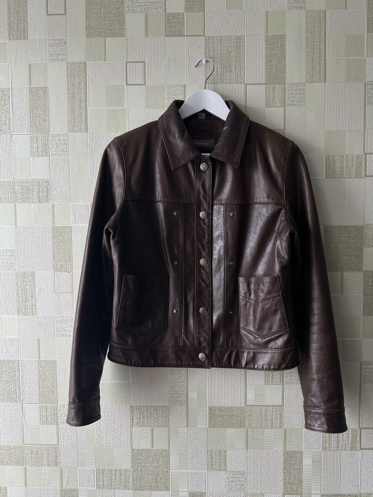 Ben Sherman Ben Sherman women’s learher jacket size S good cond Size M / US 6-8 / IT 42-44 - 22 Thumbnail