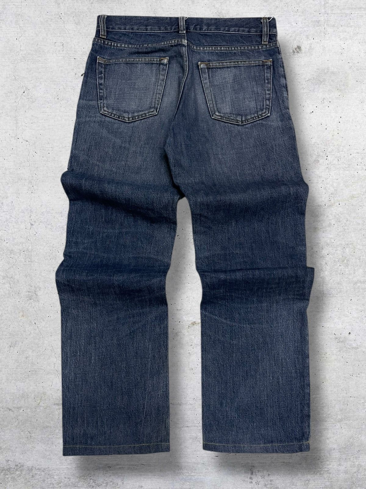 Helmut Lang VINTAGE HELMUT LANG 1998 DISTRESSED BLUE WASHED OG DENIM Size US 30 / EU 46 - 9 Thumbnail