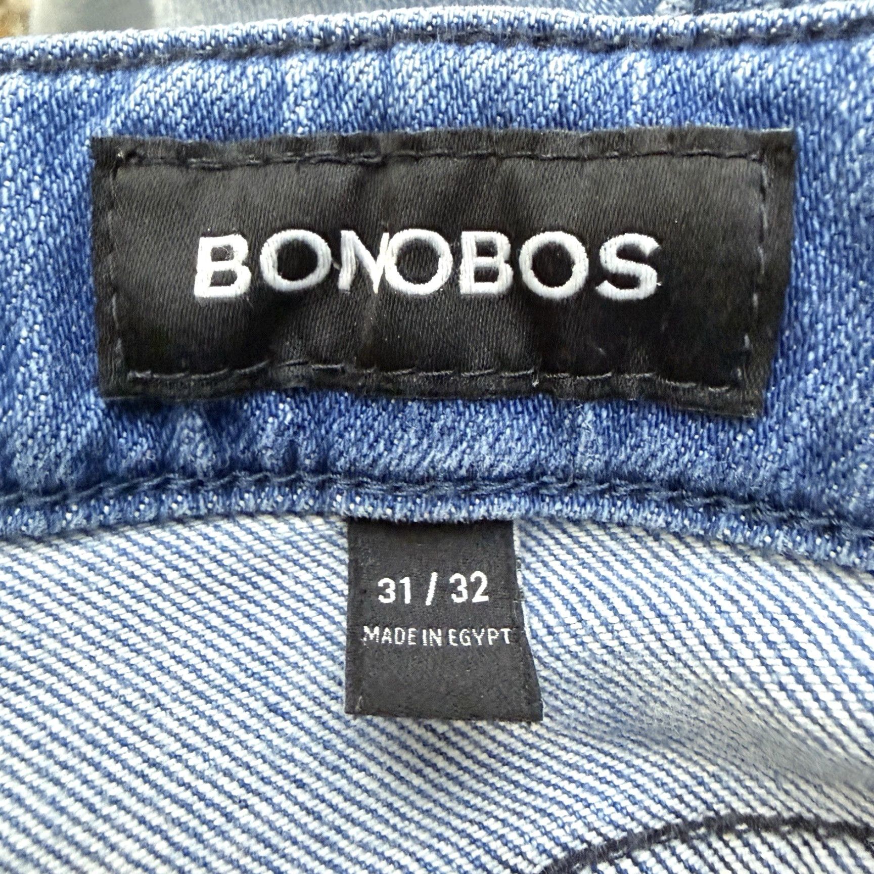 Bonobos Bonobos Jeans Casual Cotton Blend Blue Mens 31x32 Straight Regular Size 31 32 Jeans Size US 31 - 4 Thumbnail