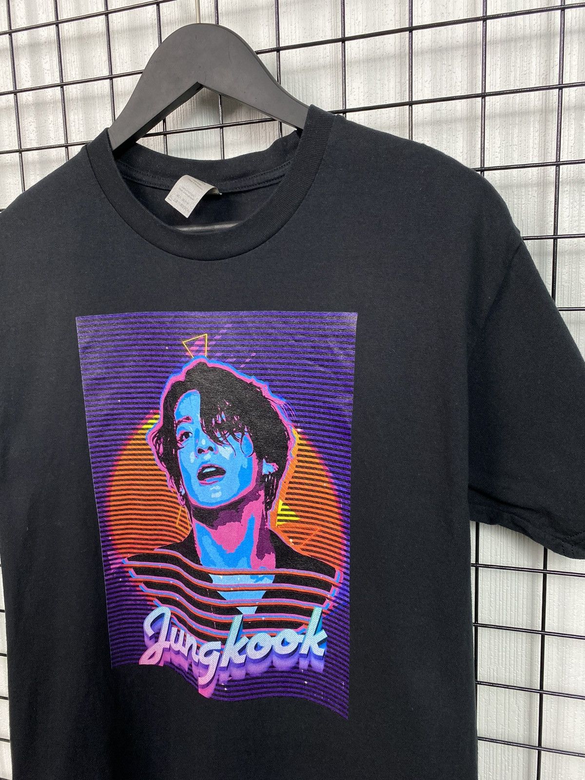 Other Rare Jungkook T shirt BTS K Pop Men Black XL Size US XL / EU 56 / 4 - 6 Thumbnail