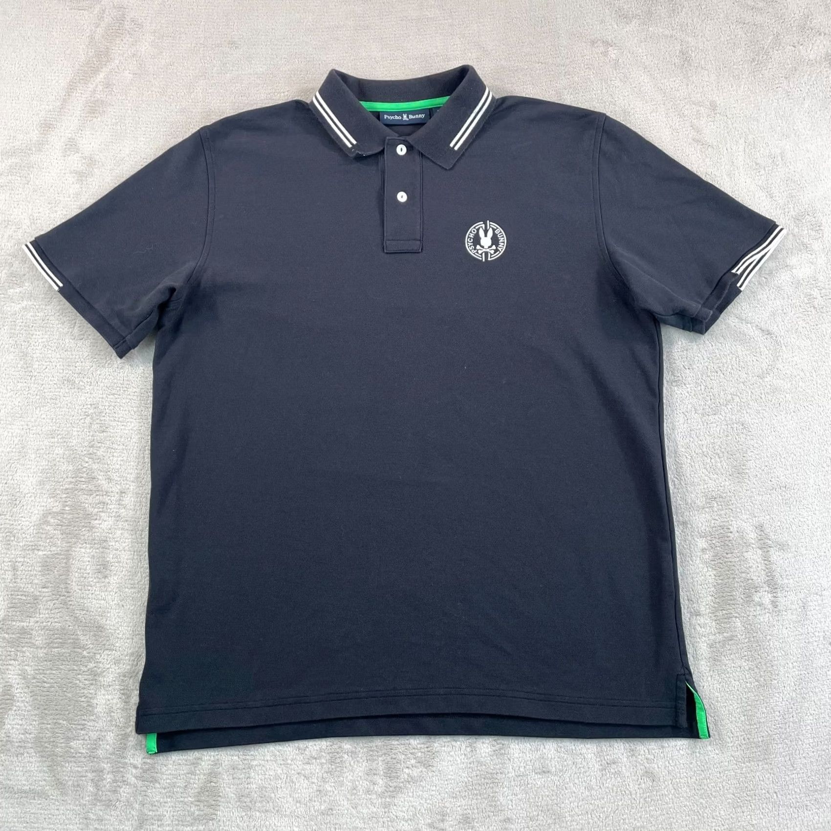 Psycho Bunny Psycho Bunny Polo Shirt Men XL Black Pima Cotton Logo NWOT Santa Fe Pique Polo Shirt Logo NM Size US XL / EU 56 / 4 - 4 Thumbnail