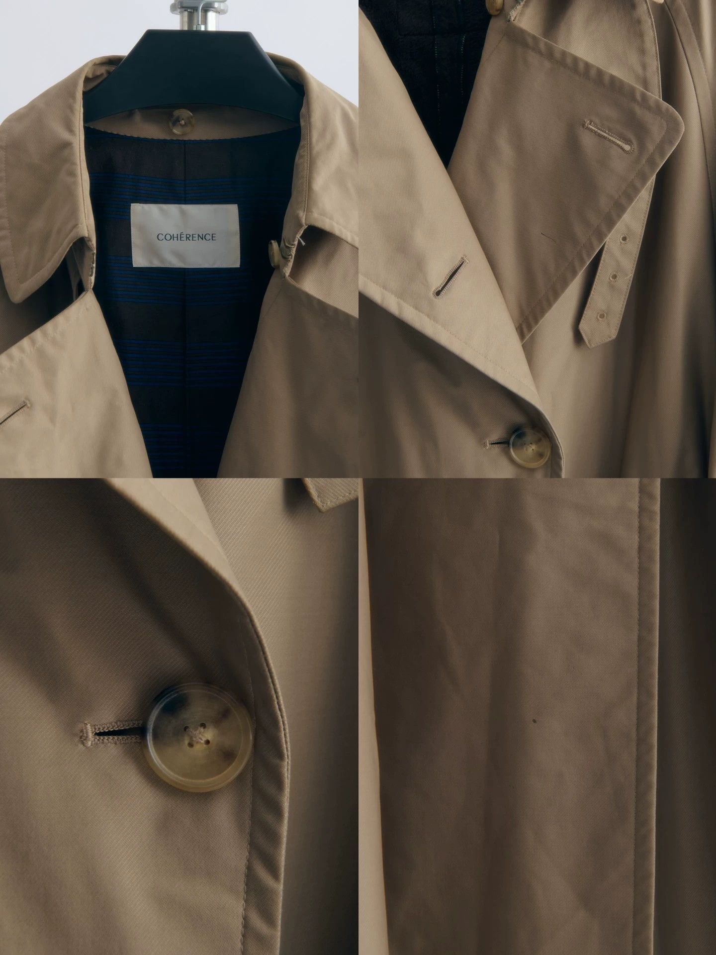 Other COHERENCE Men's ALT Trench Coat XL Made in Japan Size US XL / EU 56 / 4 - 8 Thumbnail
