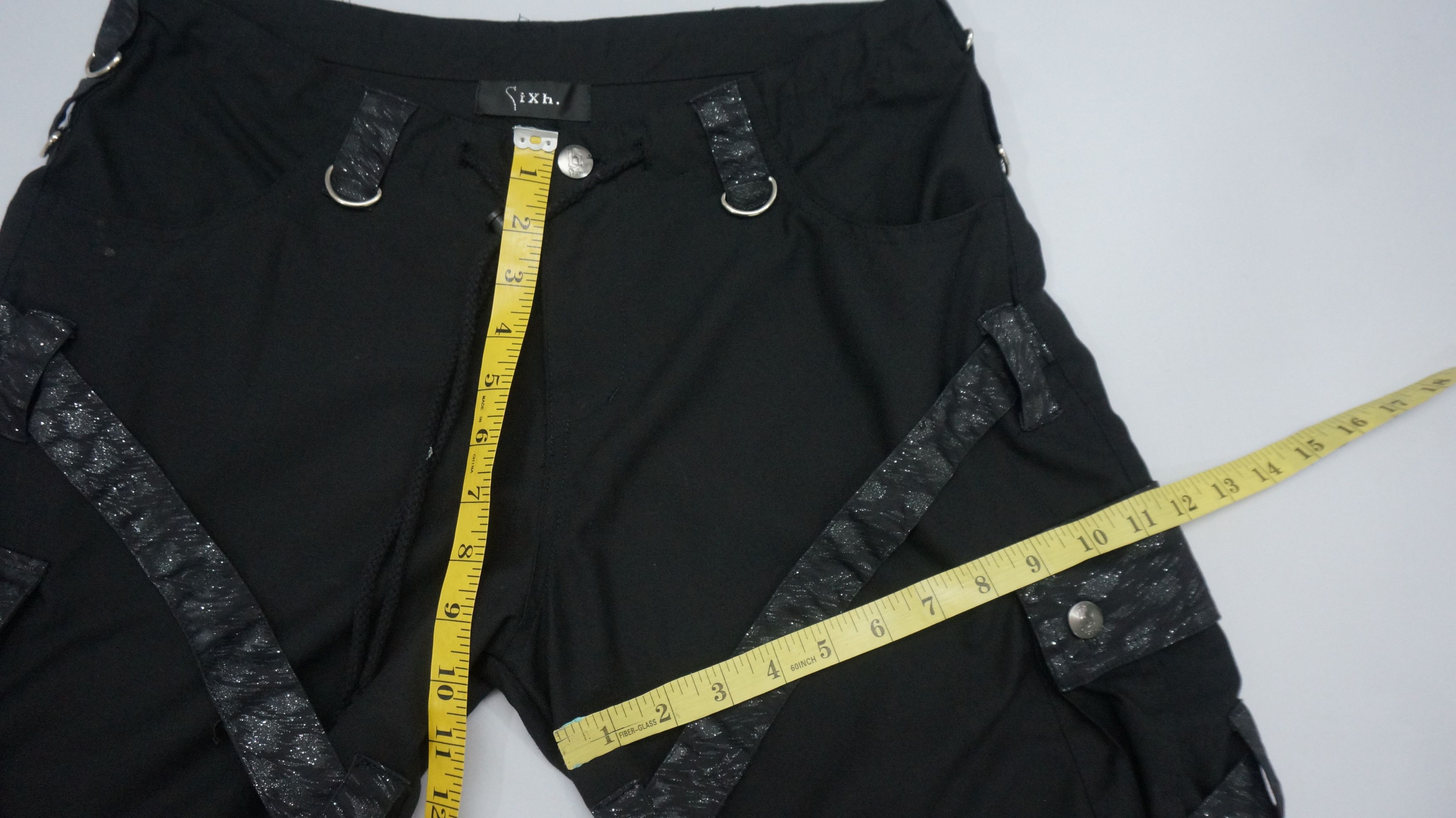 Japanese Brand HolyFlare 🔥 SIXH JAPAN Bondage Wide Flare Cargo Pants Size US 31 - 10 Thumbnail