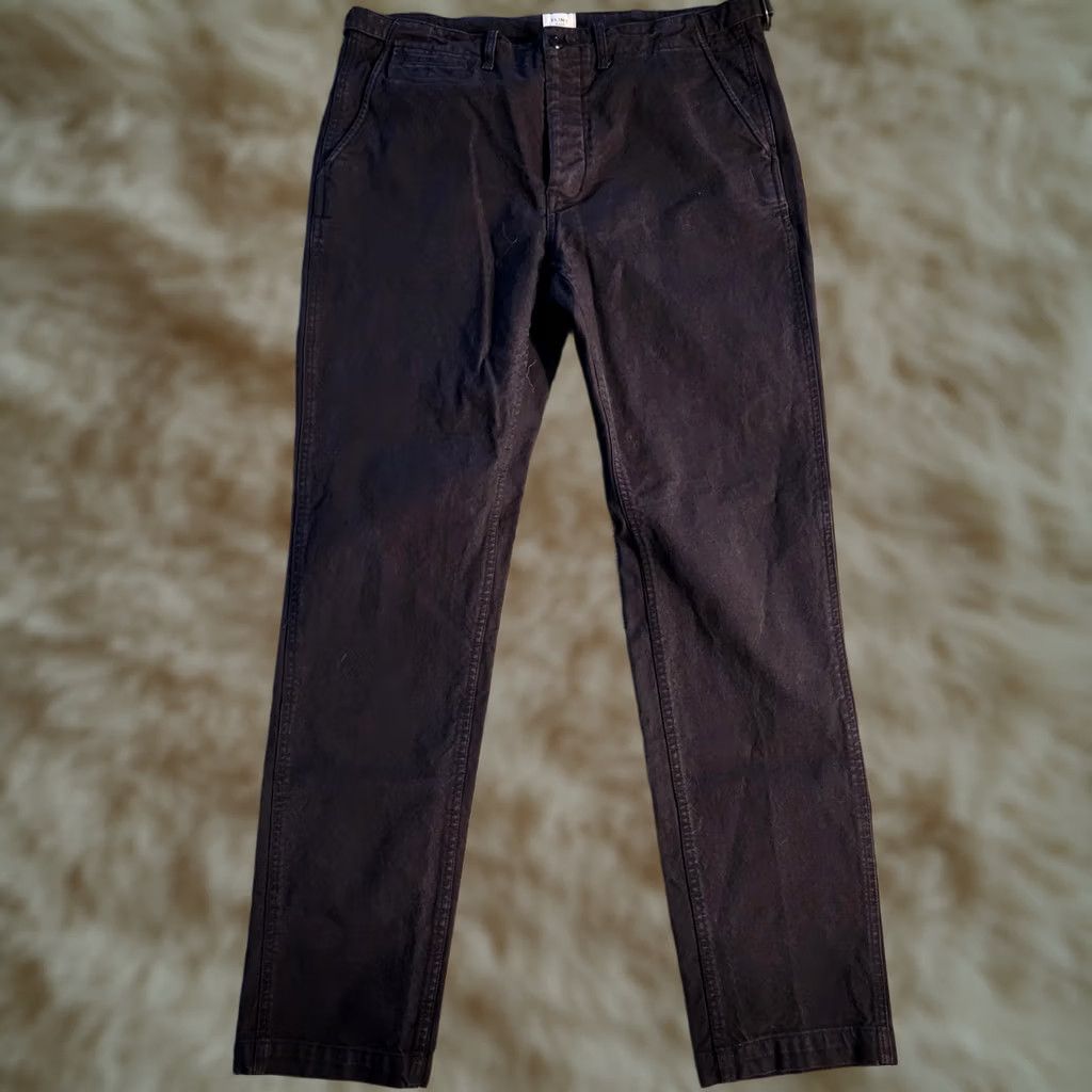 Flint And Tinder Flint and Tinder Jeans Mens 34x32 Black Straight Leg Button Fly Denim USA Made Size US 34 / EU 50 - 1 Thumbnail