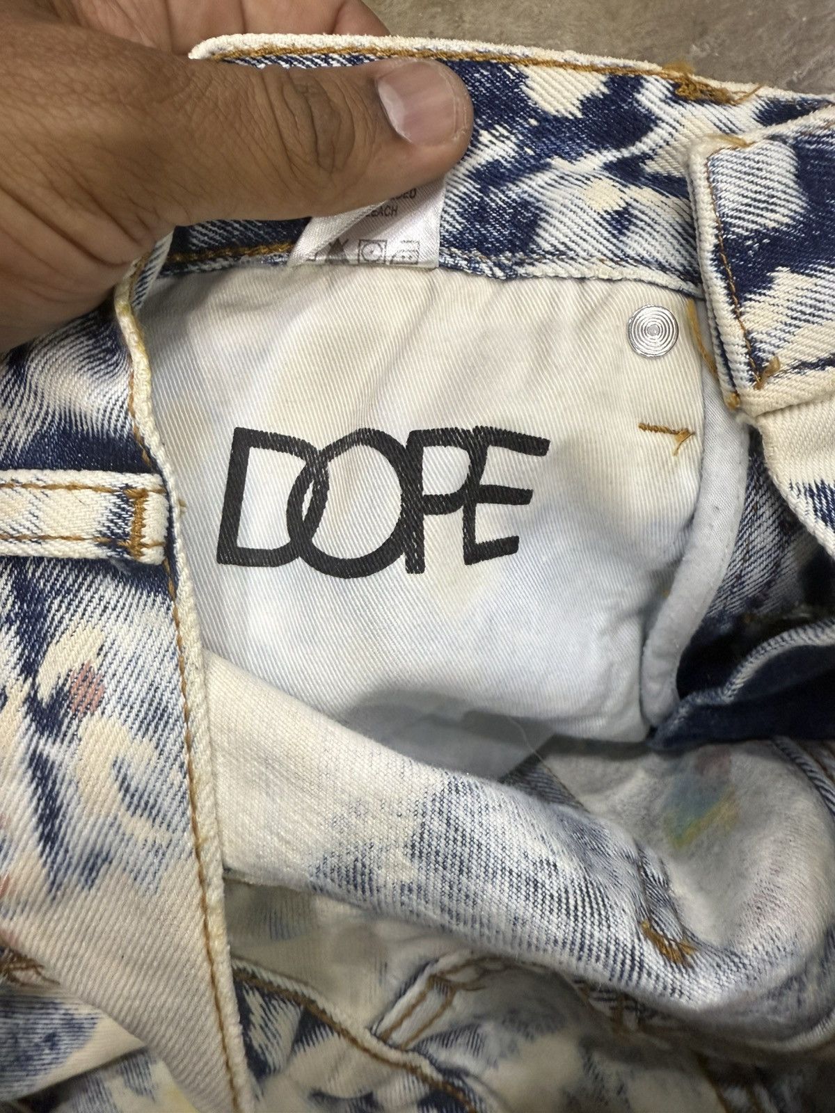 Other Dope Feather Tye Dye Denim Size US 30 / EU 46 - 8 Thumbnail