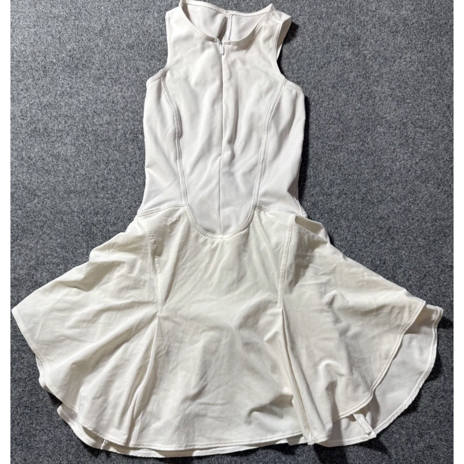 Lululemon Everlux Short-Lined Tennis Tank Top Dress White Size 0 Women Dress  Activewear Tennis Lined