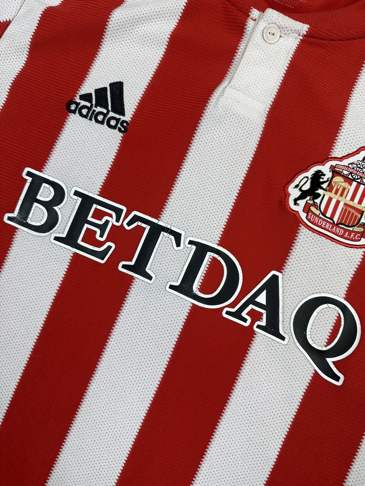 Vintage Adidas Sunderland Home Soccer Jersey Size US L / EU 52-54 / 3 - 7 Thumbnail