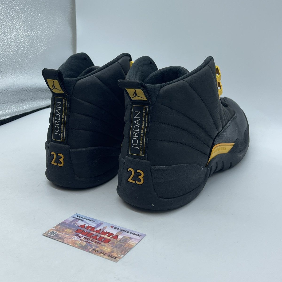 Jordan Brand Air Jordan 12 black taxi Size US 9.5 / EU 42-43 - 5 Thumbnail