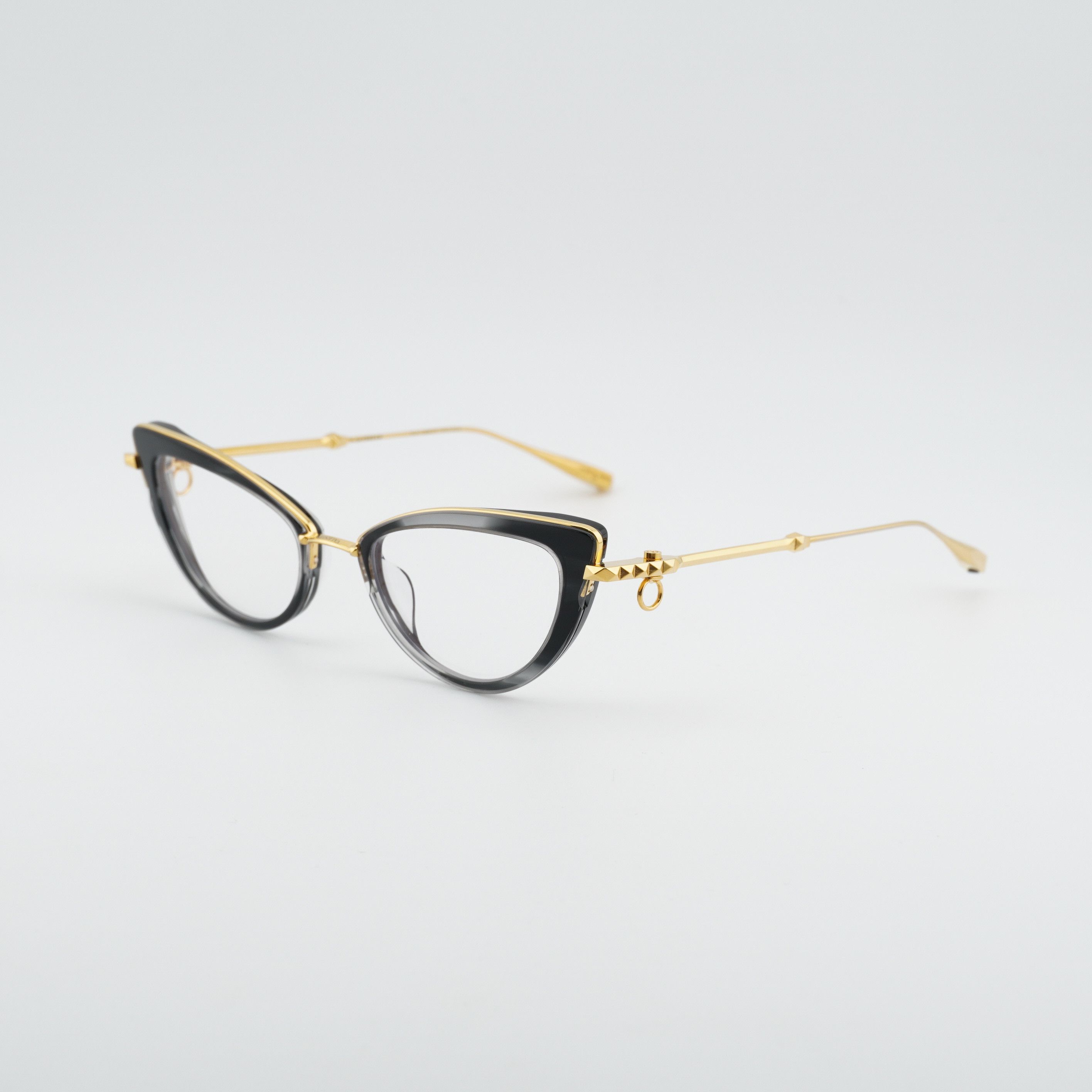 Valentino Valentino V-DAYDREAM VLX-123A-CH Eyeglasses Black/Gold 51mm Size ONE SIZE - 1 Thumbnail