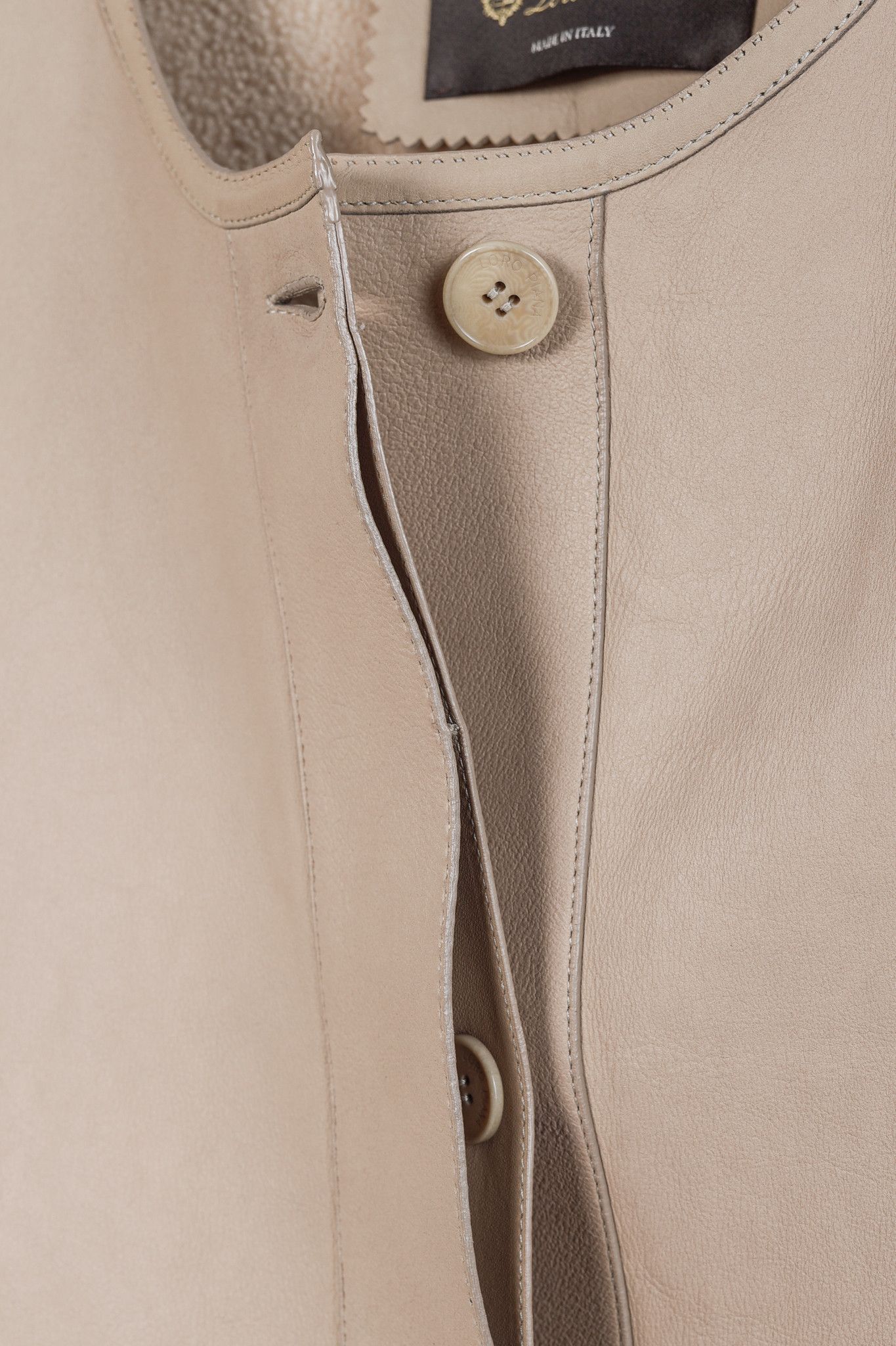 Loro Piana Loro Piana Ecru Lambskin Cropped Shearling Jacket Size S / US 4 / IT 40 - 8 Thumbnail