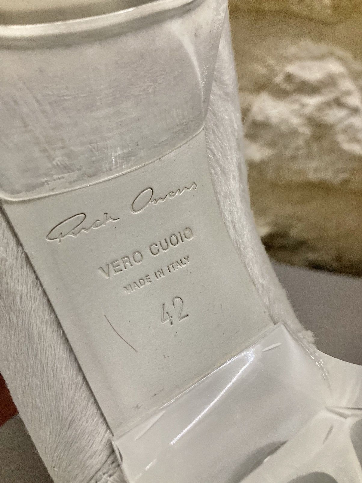 Rick Owens NEVER WORN/ Rick Owens Chalk White Grill Kiss Boots Size US 9 / EU 42 - 9 Thumbnail