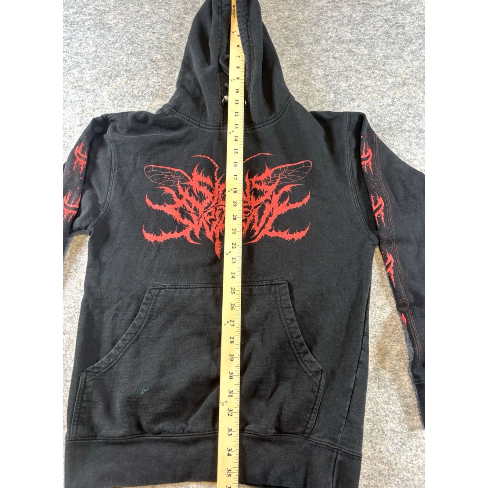 Vintage VINTAGE Independent Trading Company Signs Of Swarm Black Absolvere Pullover Hoodie S Men Regular Size Small Ship Size US S / EU 44-46 / 1 - 3 Thumbnail