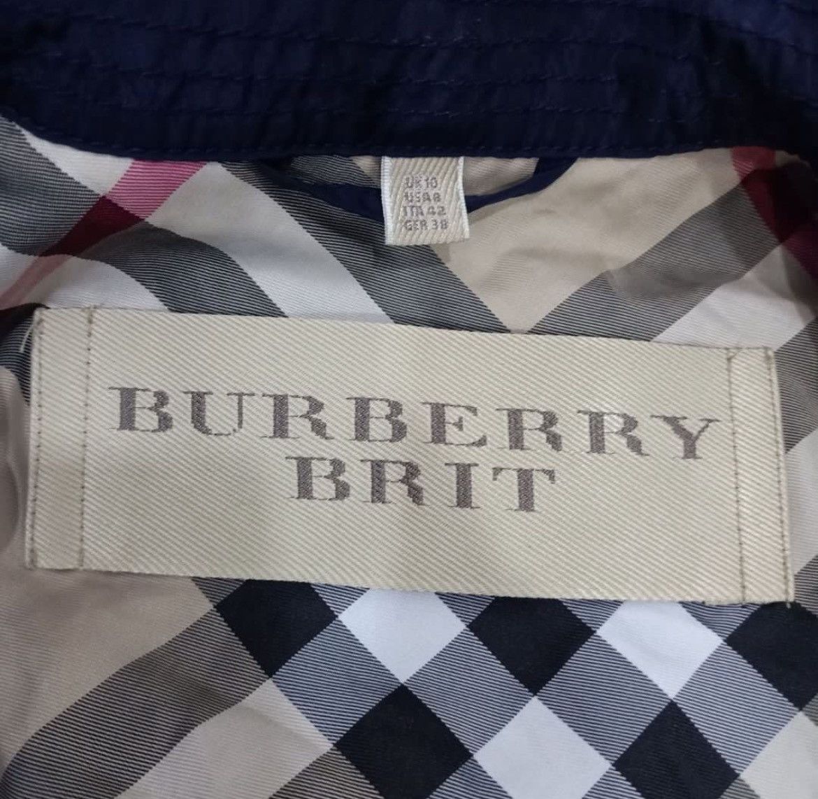 Burberry × Designer Burberry Brit Trench Jacket Windbreaker Size US M / EU 48-50 / 2 - 4 Thumbnail