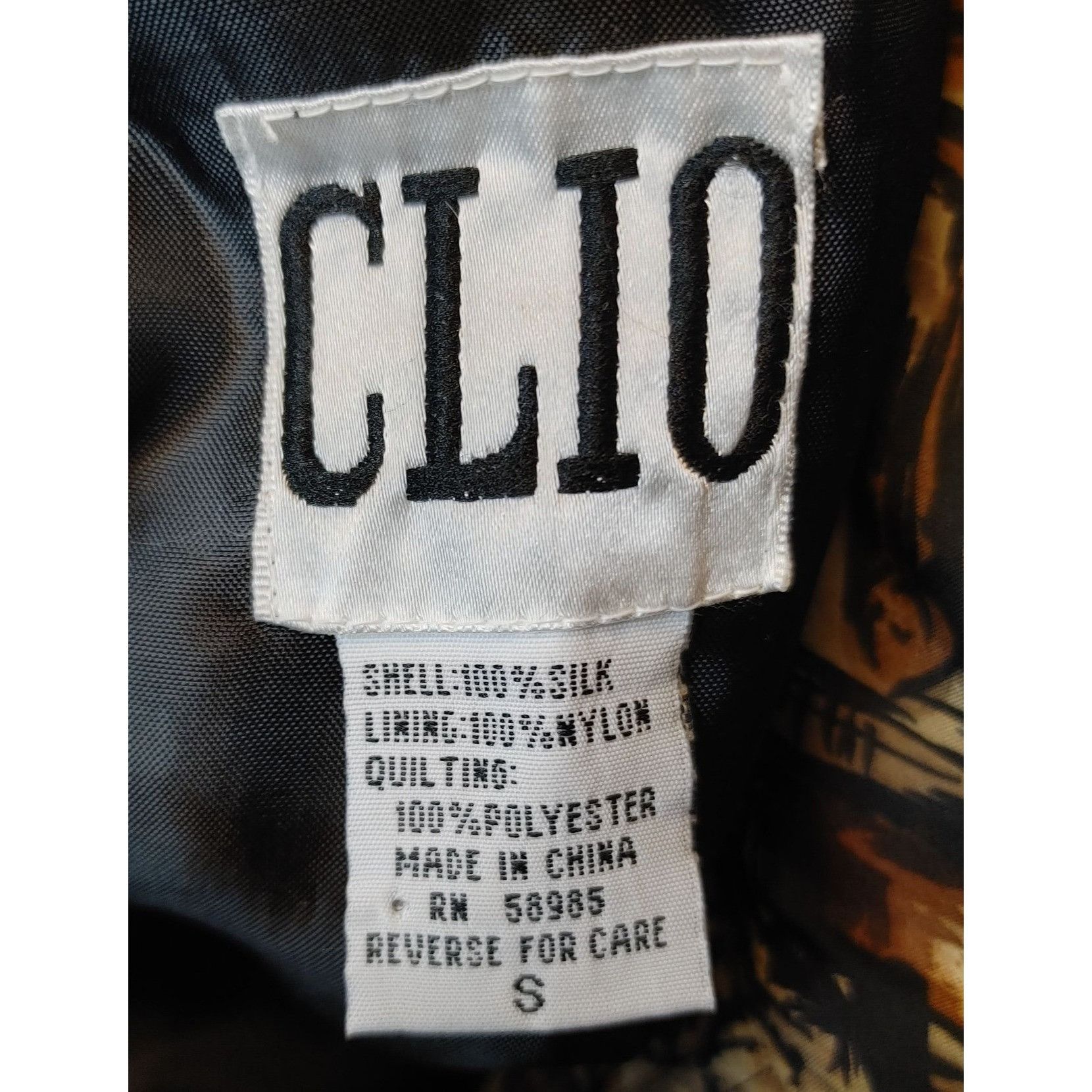 Other CLIO Womens S Silk Floral Pattern Multi Color Zip Up Jacket Size S / US 4 / IT 40 - 3 Thumbnail