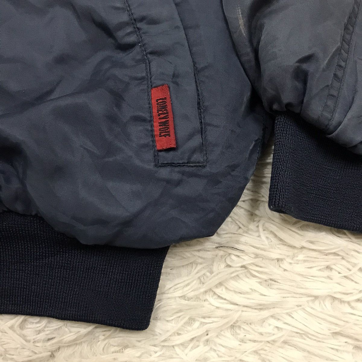 Japanese Brand Vintage Lonely Wolf Double Pocket Zipper Bomber Jacket Size US L / EU 52-54 / 3 - 11 Thumbnail