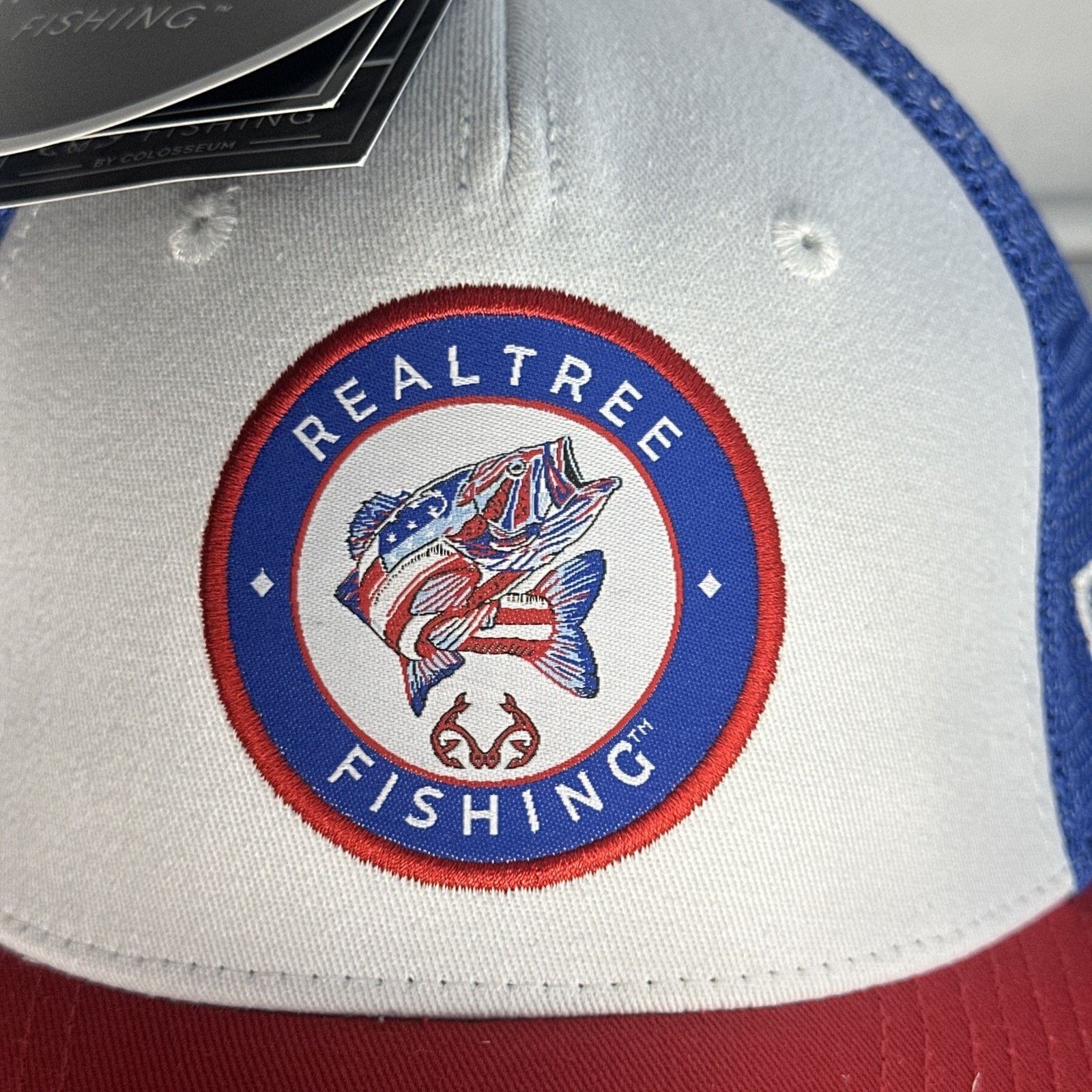 Realtree REALTREE Fishing - Ameri-Bass II USA Trucker Hat Size ONE SIZE - 2 Thumbnail