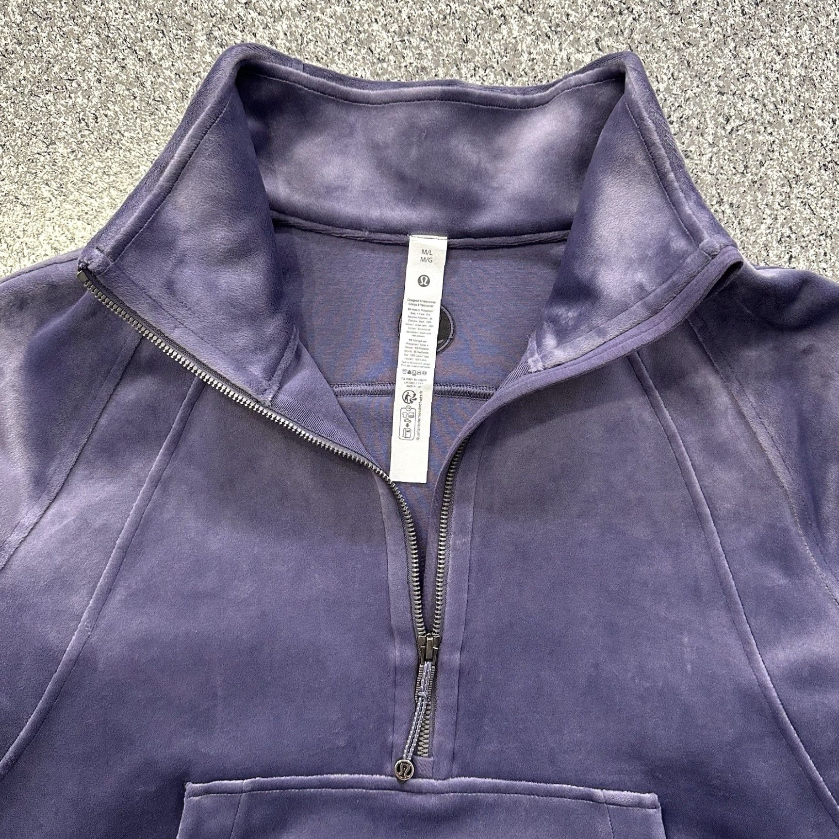Lululemon Lululemon Scuba Half Zip Sweatshirt Womens M/L Oversized Velvet Size M / US 6-8 / IT 42-44 - 2 Thumbnail