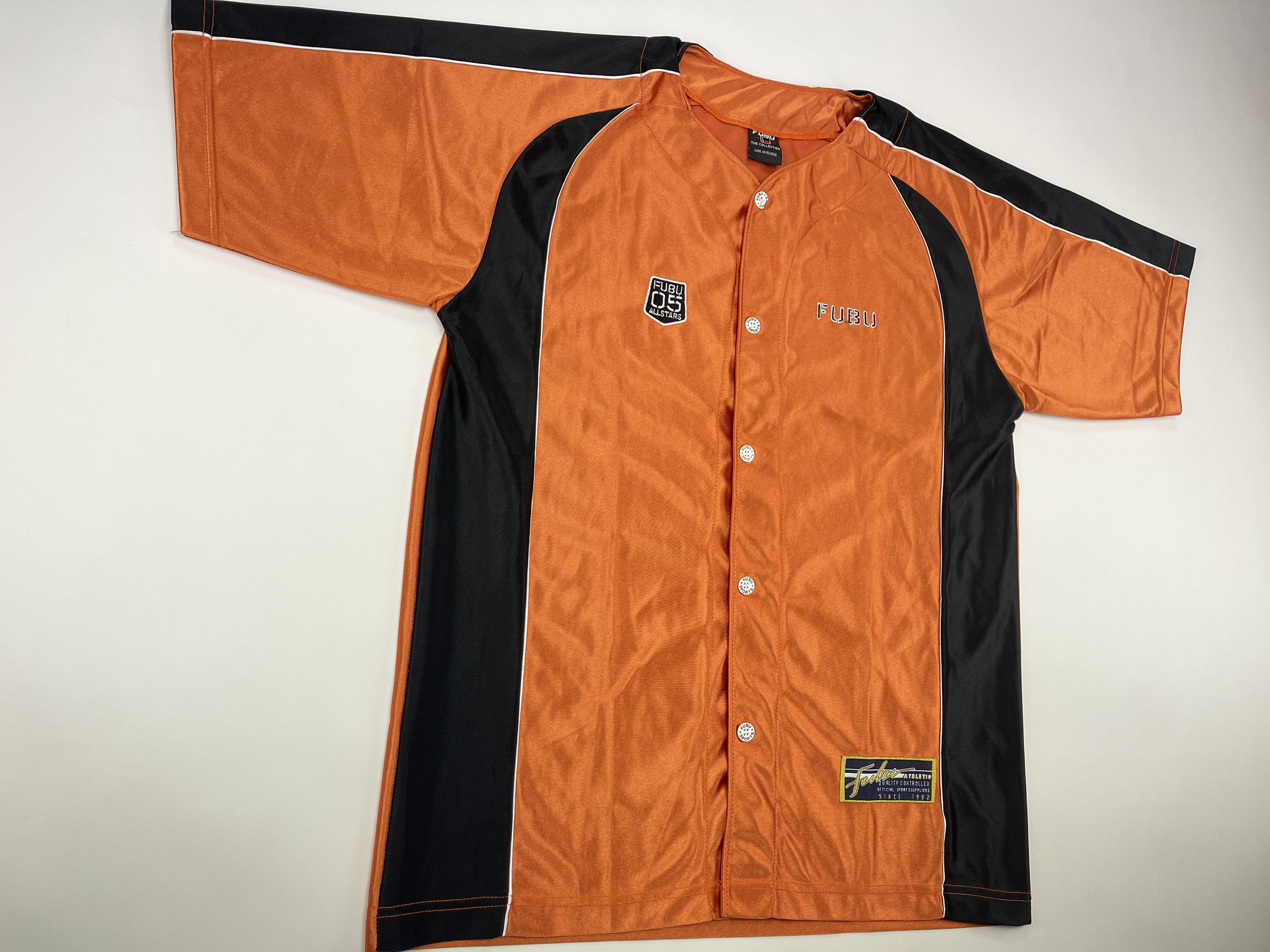 Fubu FUBU jersey, orange, vintage hip hop t-shirt, 90s hip hop L Size US L / EU 52-54 / 3 - 4 Thumbnail