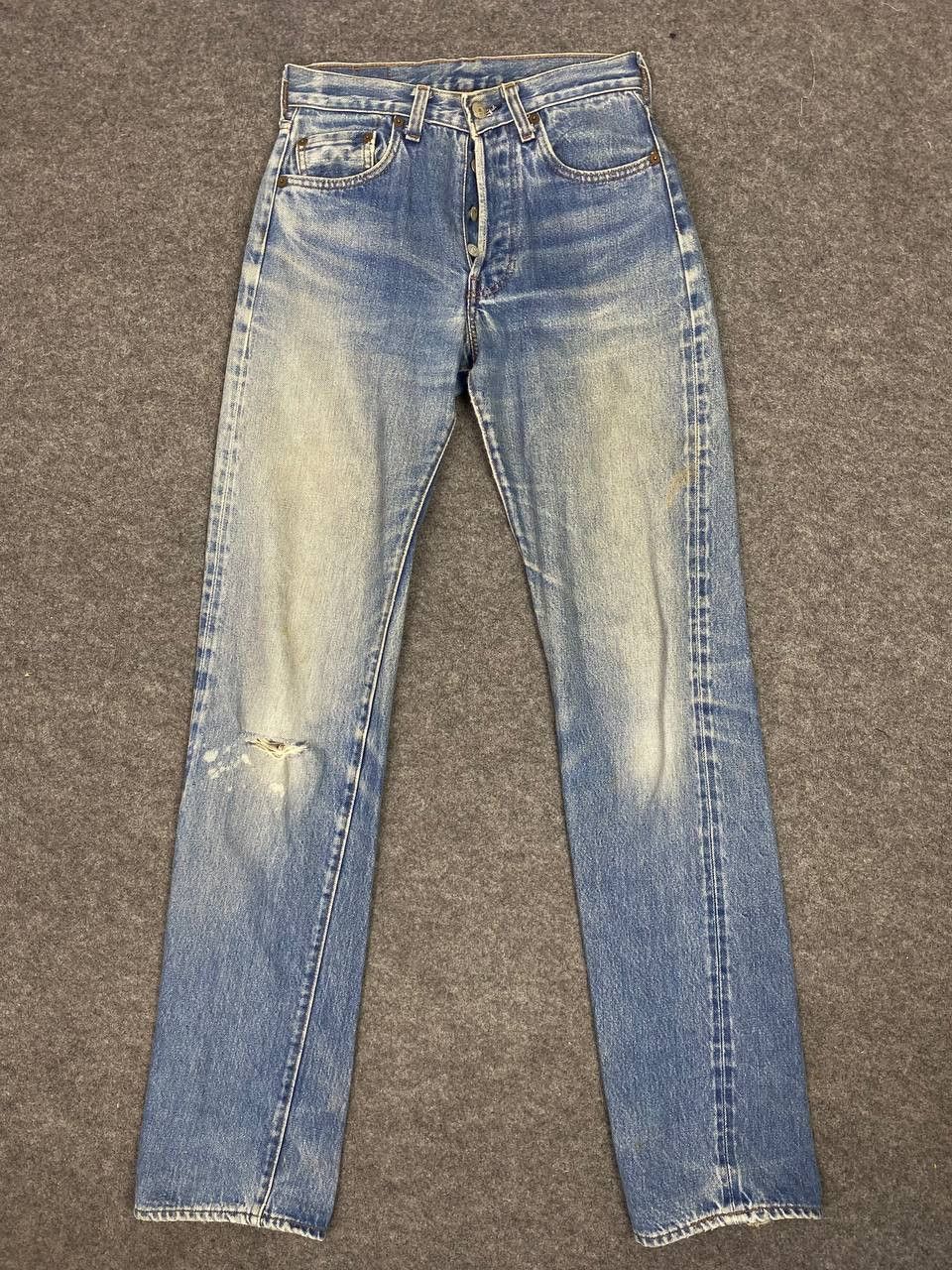 Levi's vintage levis 501 selvedge distressed denim nice design Size US 28 / EU 44 - 8 Thumbnail