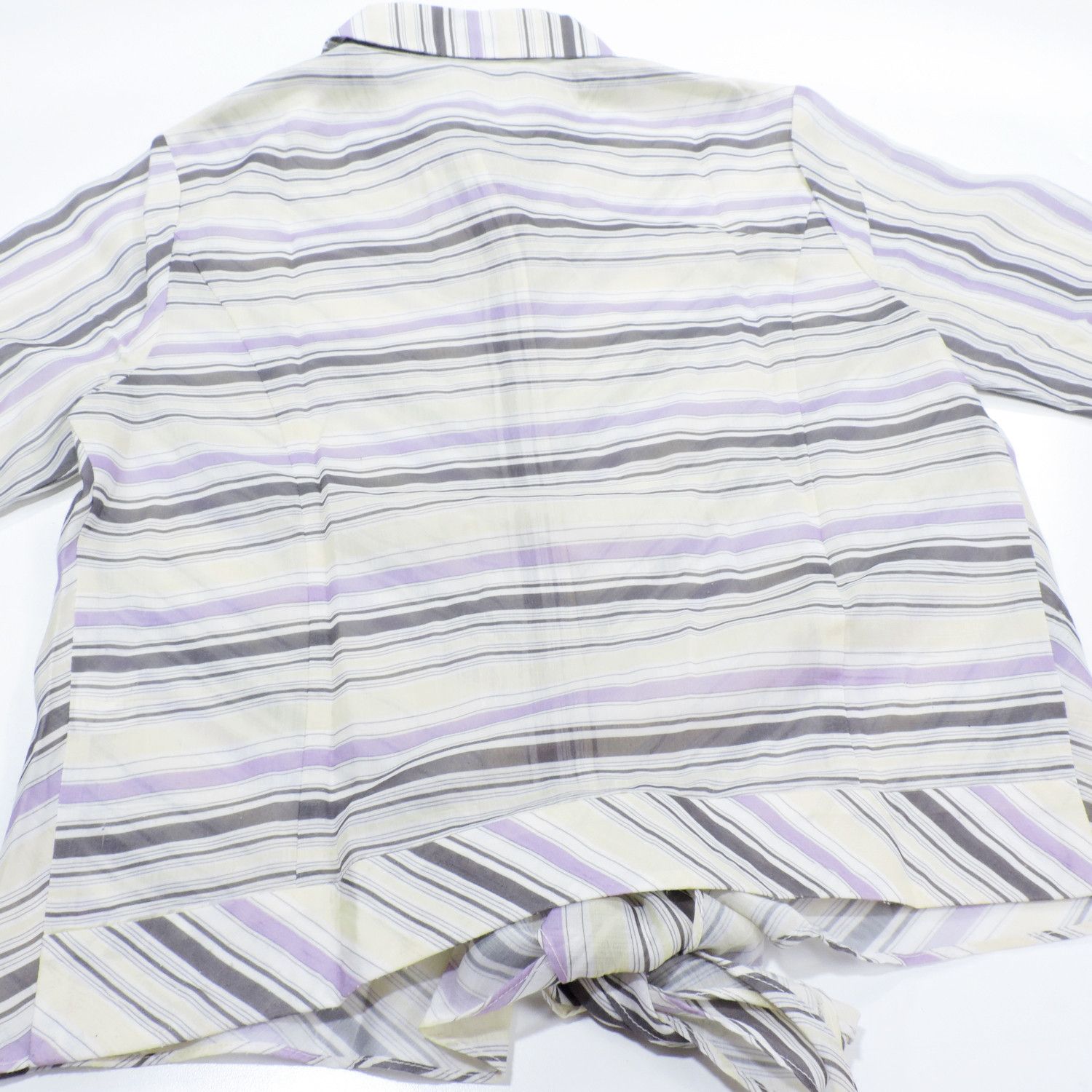 Salvatore Ferragamo SALVATORE FERRAGAMO STRIPED LONG SLEEVE SHIRT Size L / US 10 / IT 46 - 14 Thumbnail