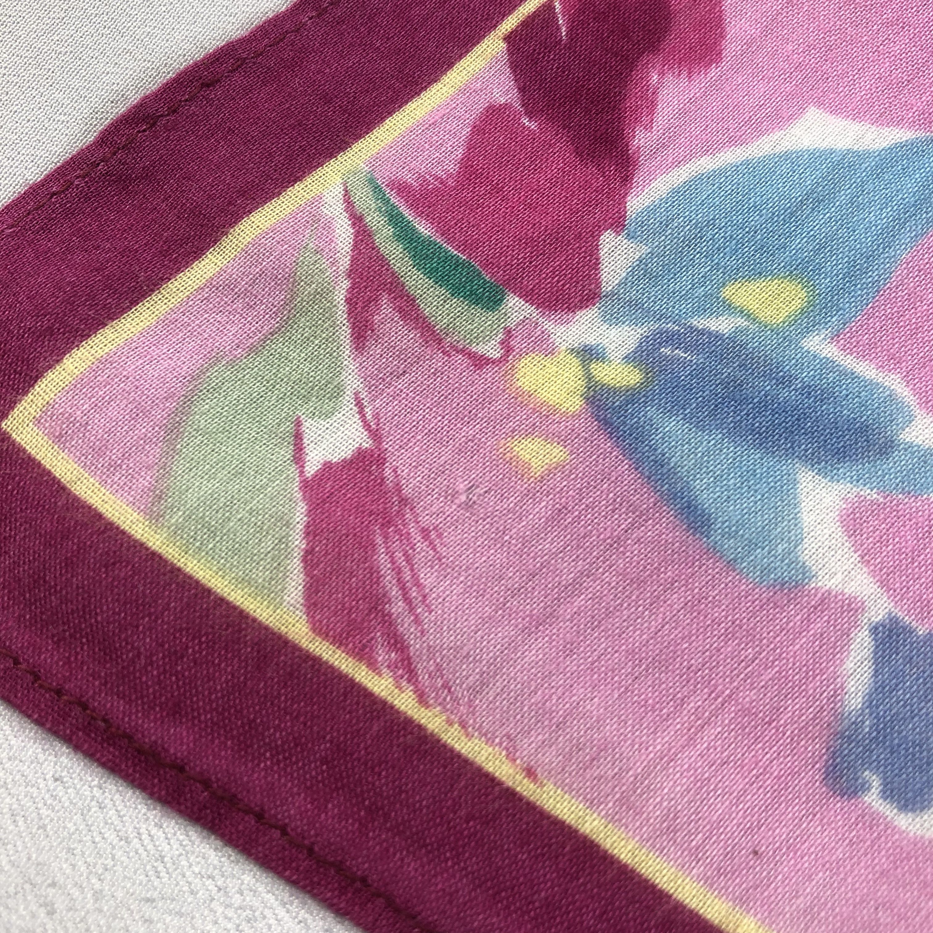 Vintage Marie Claire Flora Handkerchief Neckerchief Bandana H1525 Size ONE SIZE - 5 Thumbnail