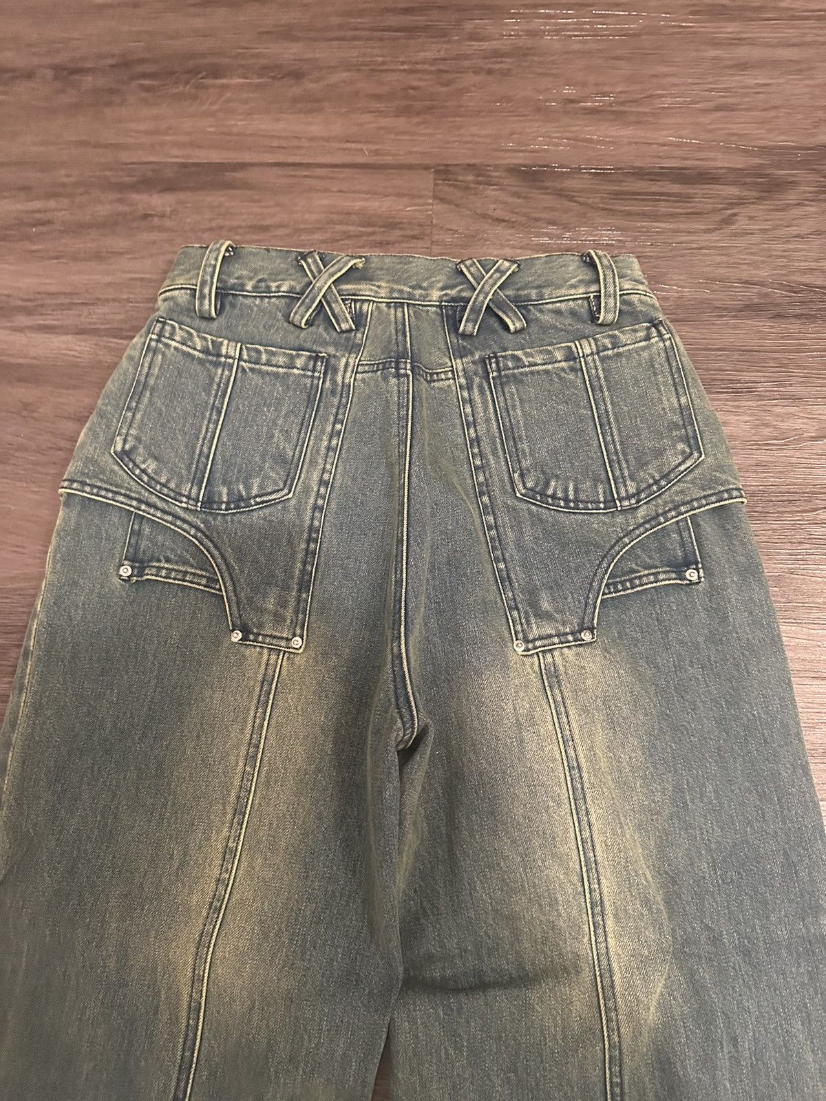 Other Yellow Washed Jeans Size US 30 / EU 46 - 6 Thumbnail