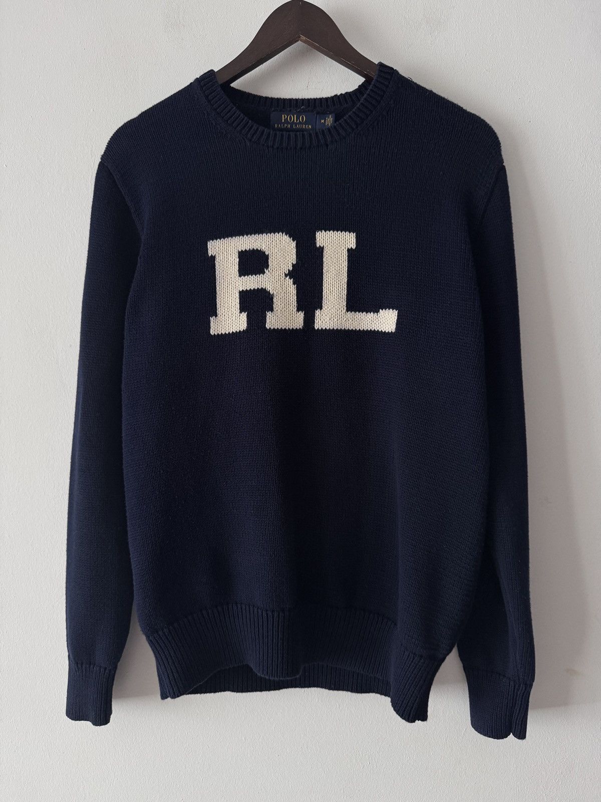 Polo Ralph Lauren 🔥🔥 Polo Ralph Lauren Monogram Wool Sweater Size US M / EU 48-50 / 2 - 1 Thumbnail