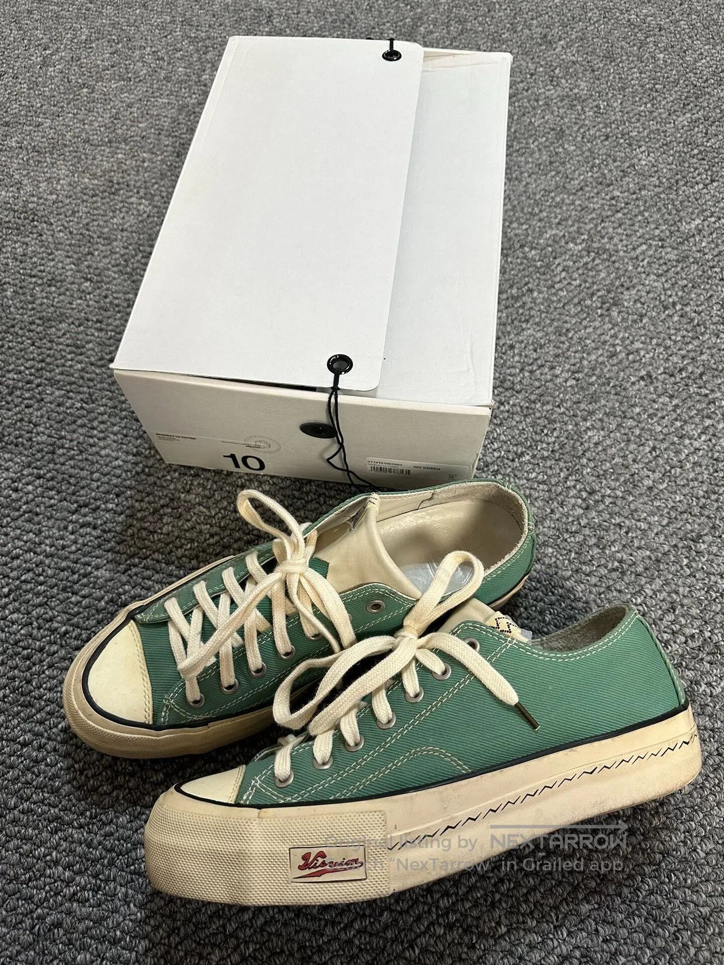 Visvim visvim Skagway Low Sneakers in Green. Size US 10 / EU 43 - 1 Thumbnail