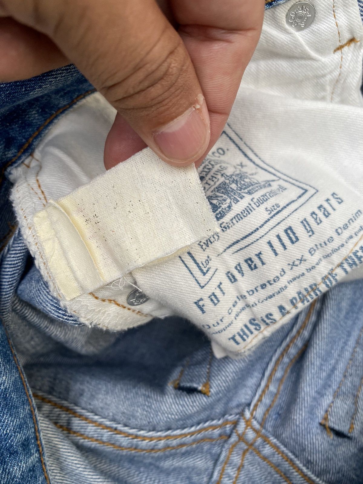 Levi's × Levi's Vintage Clothing × Vintage size 32x30 vintage levi's 501 redline distressed denime USA Size US 32 / EU 48 - 7 Thumbnail