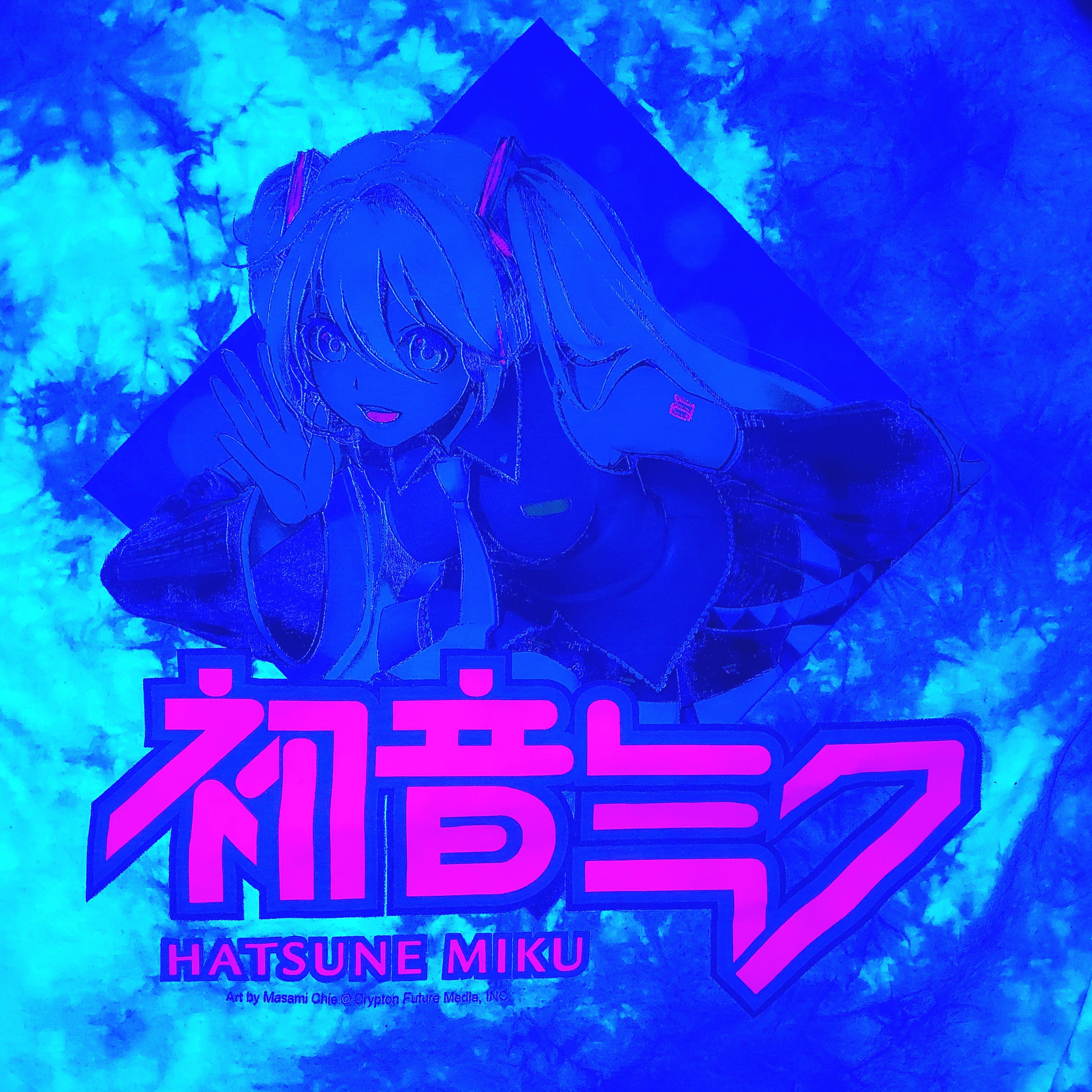 Anime 2022 Hatsune Miku Teal Tie-Dye Hot Topic Official TEE Size US L / EU 52-54 / 3 - 3 Thumbnail