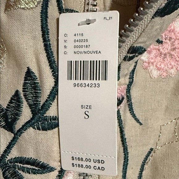 AVEC LES FILLES Avec Les Filles Pastel Floral Bomber Jacket Women's NWT SM Size S / US 4 / IT 40 - 5 Thumbnail