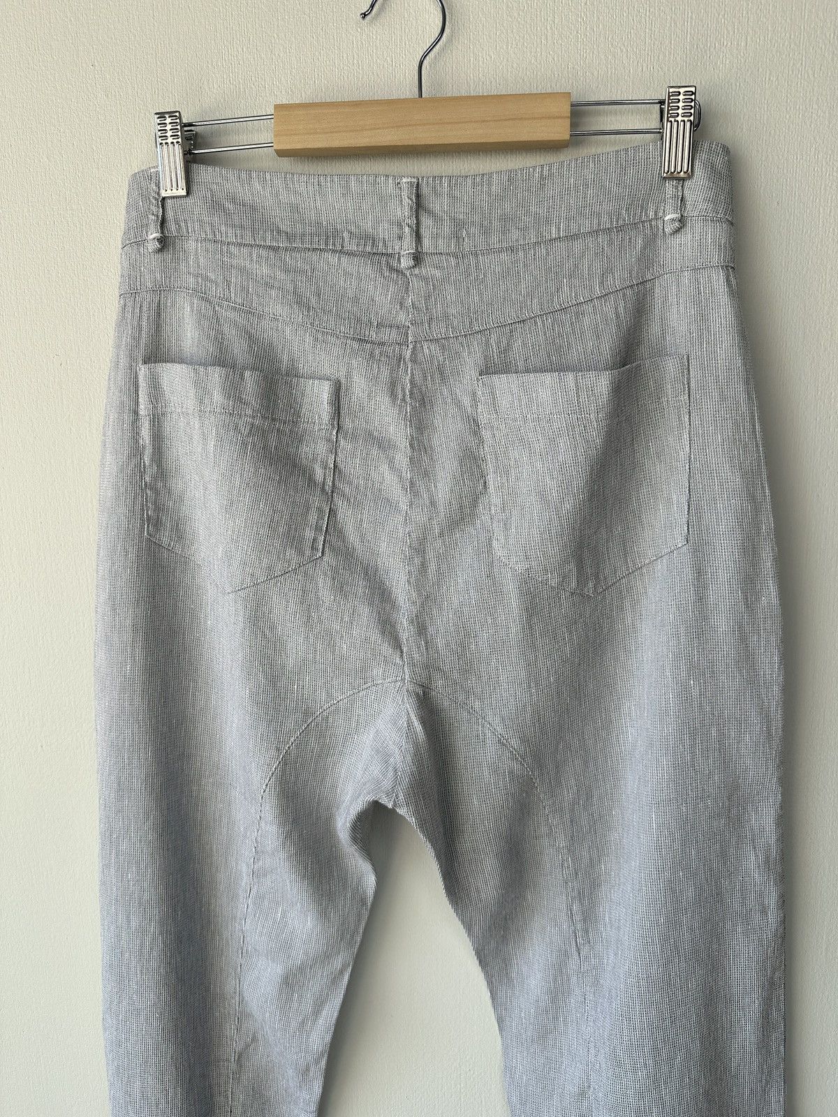 Transit TRANSIT PAR SUCH Drop Crotch Linen Blend Cropped Pants Sz 2 Size 30" / US 8 / IT 44 - 7 Thumbnail