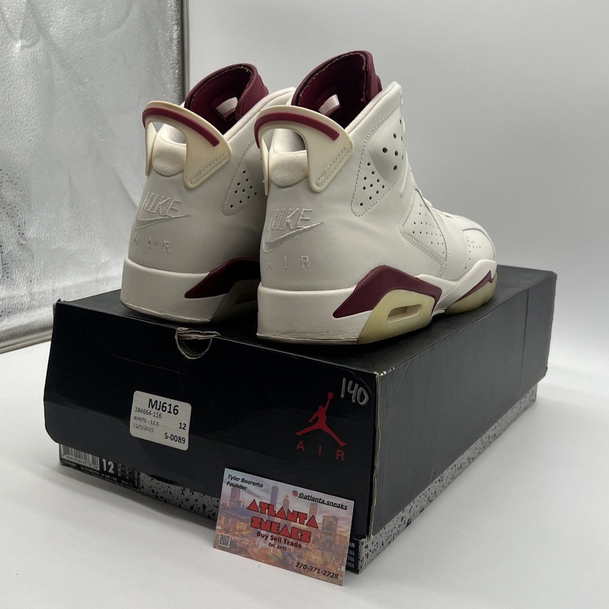 Jordan Brand Air Jordan 6 maroon Size US 12 / EU 45 - 5 Thumbnail