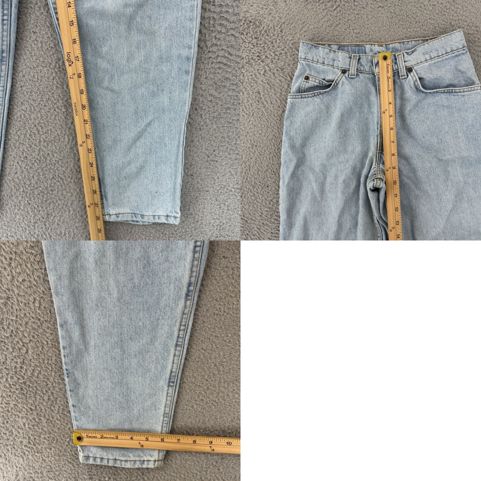 Levi's VINTAGE Levi's 550 Jeans 26x28 Blue Straight 90s Denim Orange Tab Cowboy Mens Jeans 5-Pocket Dark Wash Pattern Solid Size US 26 / EU 42 - 9 Thumbnail