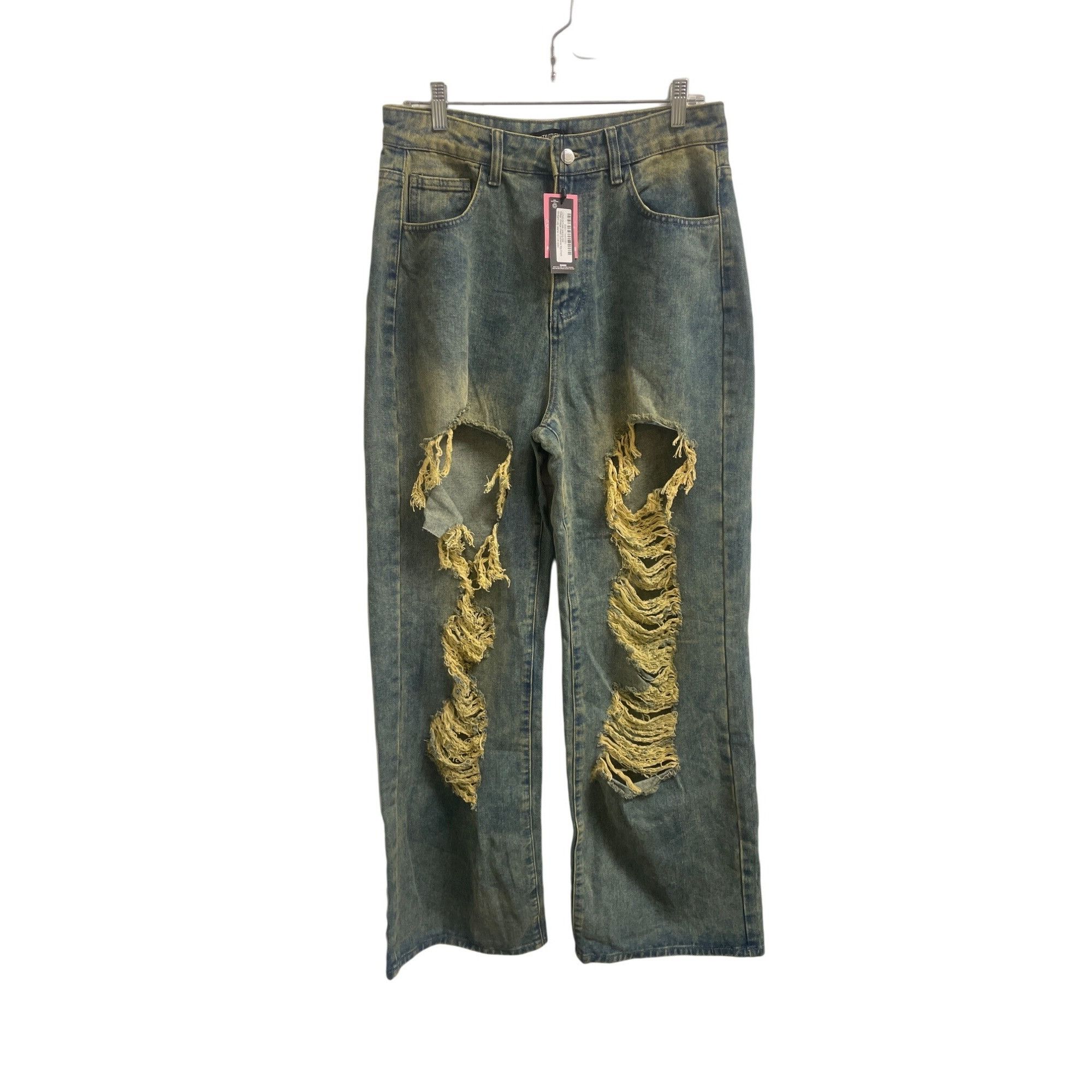 PrettyLittleThing Pretty Little Thing Oversized Women's Jeans Ripped size 8 SK Size 30" / US 8 / IT 44 - 1 Thumbnail