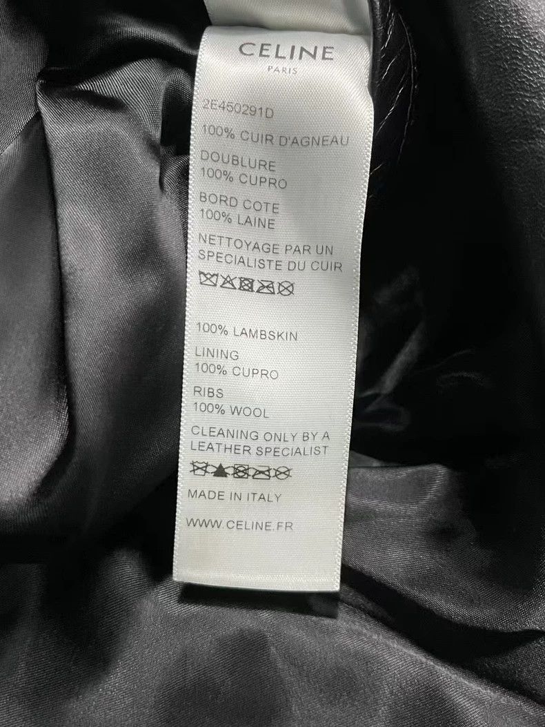 Celine Celine Black Leather Bomber Jacket Size US S / EU 44-46 / 1 - 7 Thumbnail