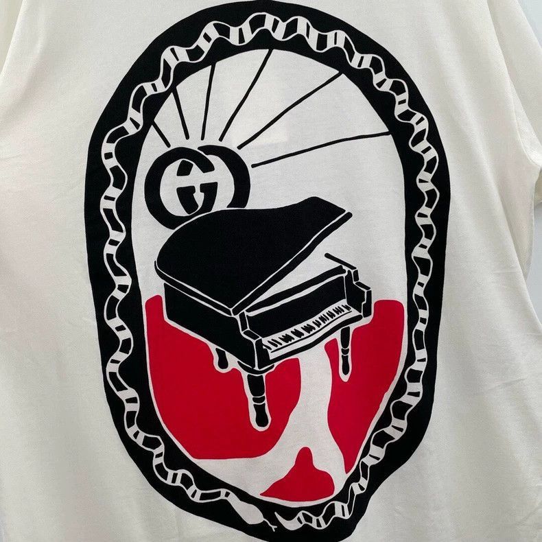 Gucci Gucci Piano Short Sleeve TShirt-2505 Size US M / EU 48-50 / 2 - 3 Thumbnail