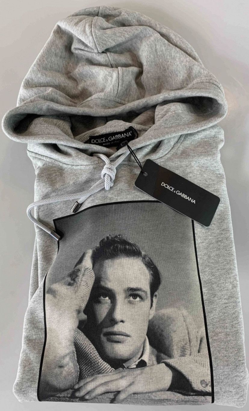 Dolce & Gabbana Dolce and Gabbana 🇮🇹 x Icons Marlon Brando Grey LE Hoodie NWT Size US L / EU 52-54 / 3 - 4 Thumbnail