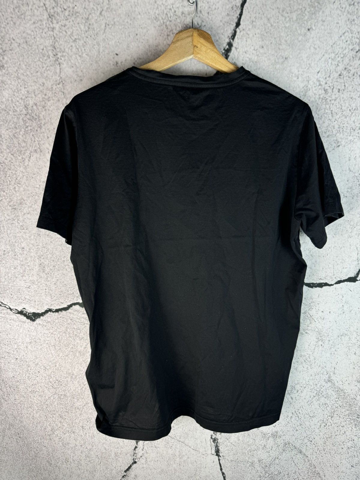 Prada Prada Milano Tab Logo Slim Fit Nylon Pocket Shoulder T-Shirt Size US L / EU 52-54 / 3 - 2 Thumbnail