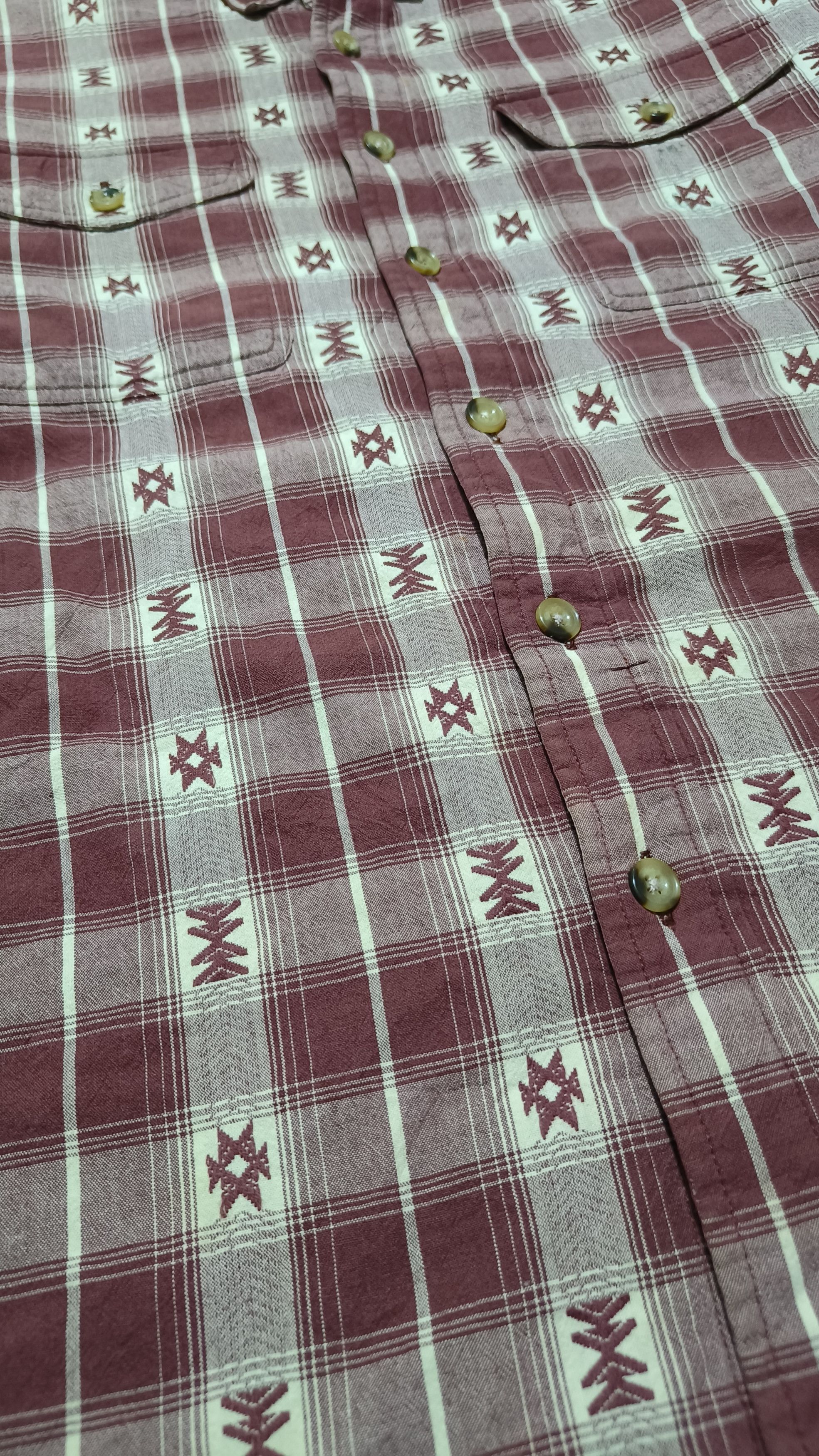 Vintage Vintage Willis & Geiger Plaid Flannel Shirt Size US L / EU 52-54 / 3 - 6 Thumbnail