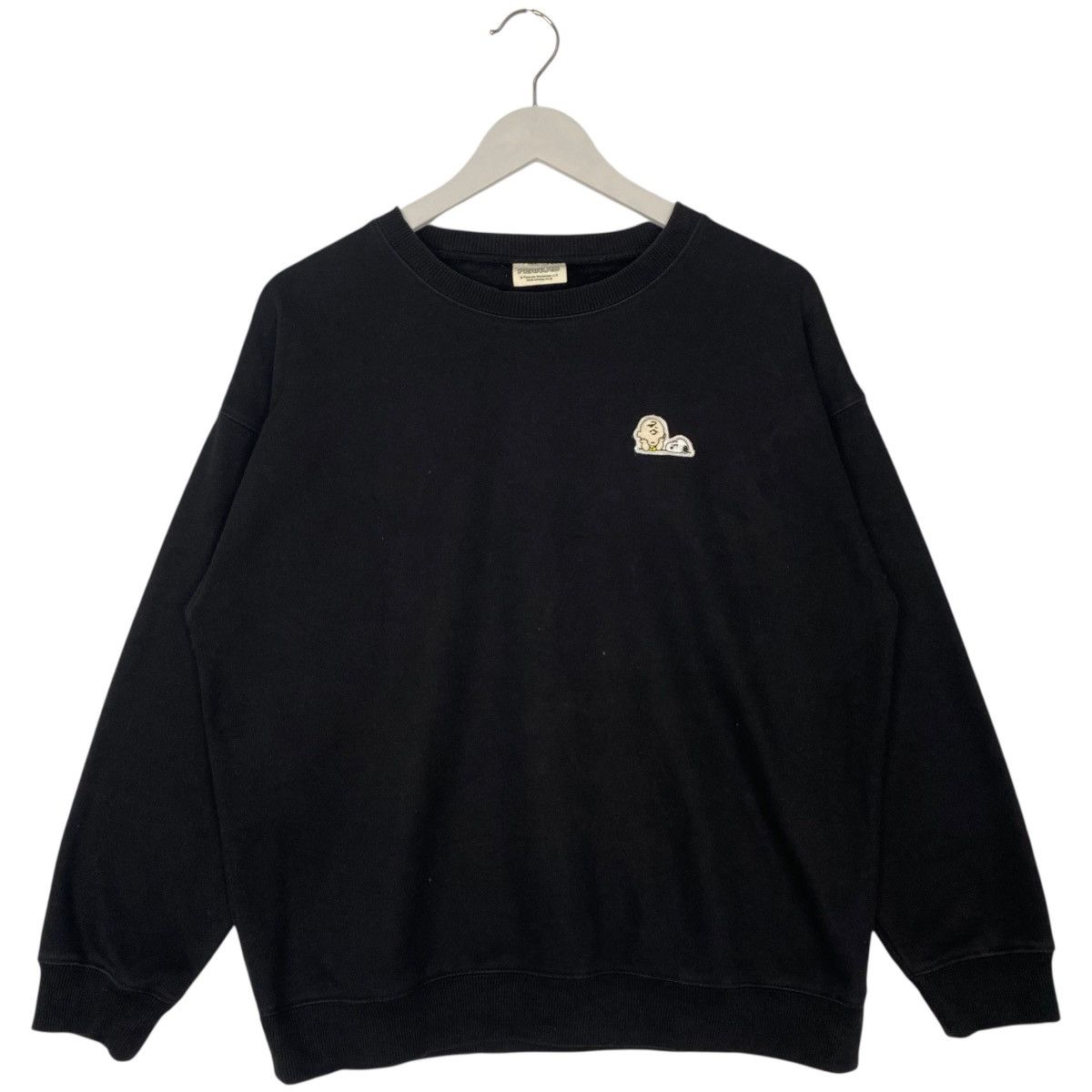 Vintage Vintage Peanuts Snoopy Black Big Logo Pullover Jumper Size M Size US M / EU 48-50 / 2 - 1 Thumbnail